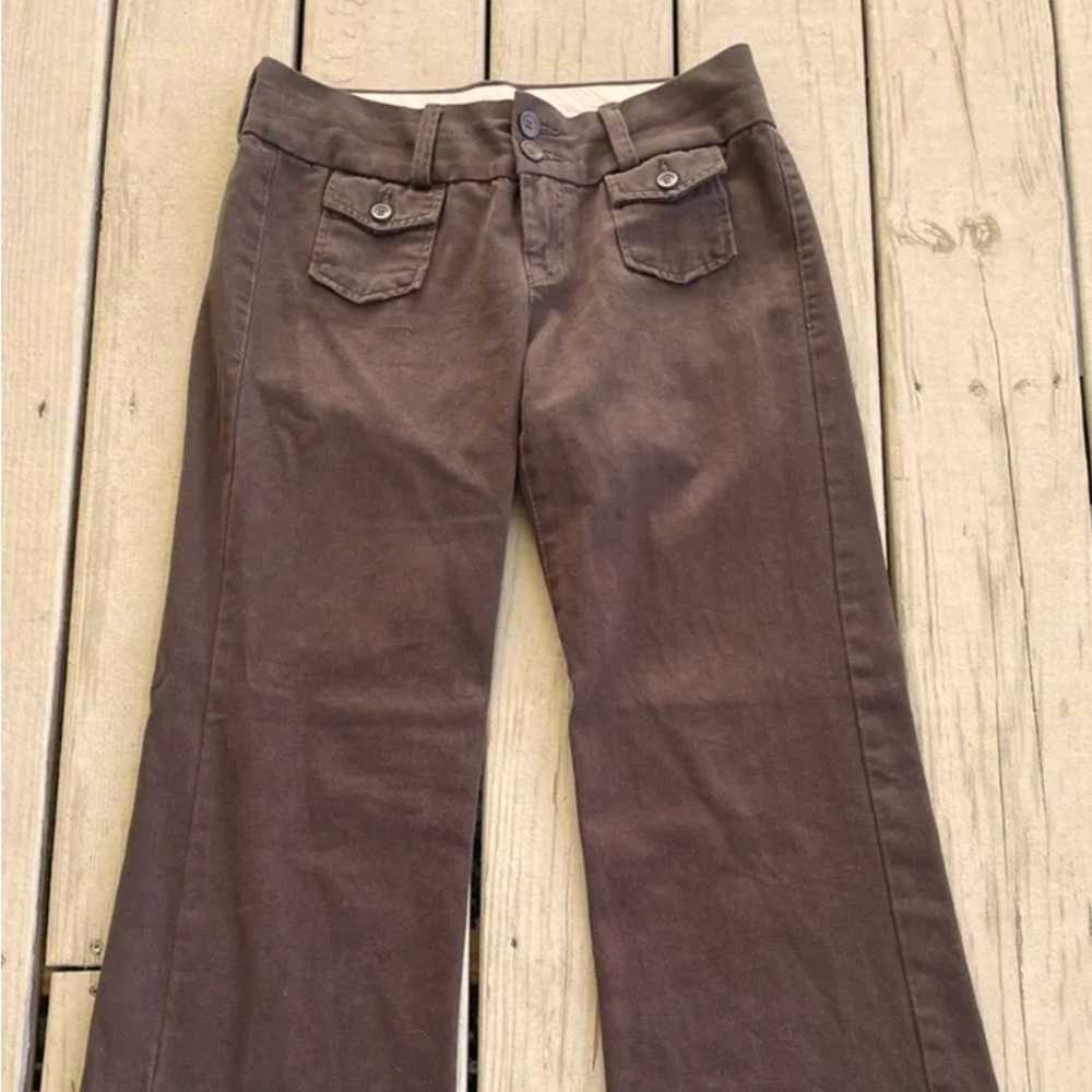 Lucky Brand Women Size 6/28 Brown Small Flare Bootcut Pants Bottoms Boho